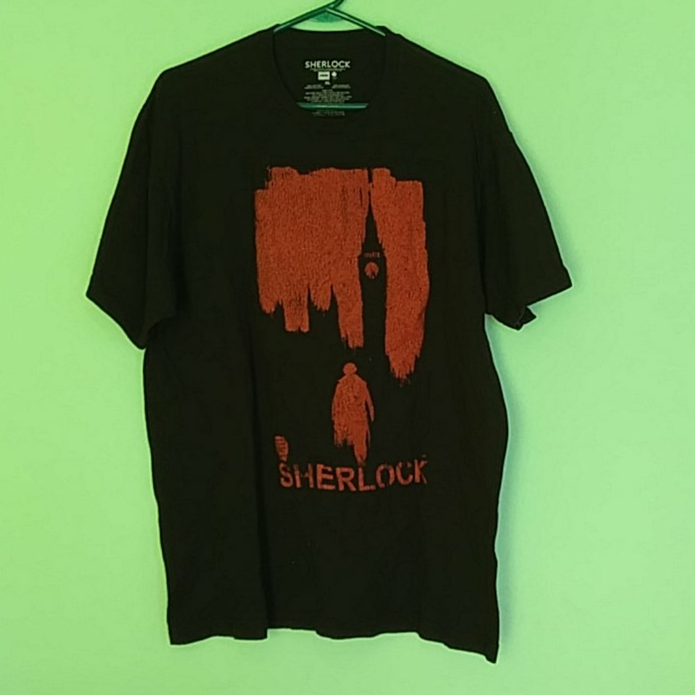 Black Sherlock T-Shirt X-Large